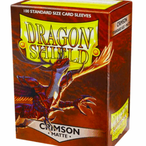 DRAGON SHIELD SLEEVES STANDARD SIZE MATTE - CRIMSON