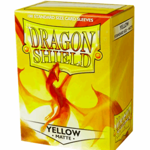 DRAGON SHIELD SLEEVES STANDARD SIZE MATTE - YELLOW